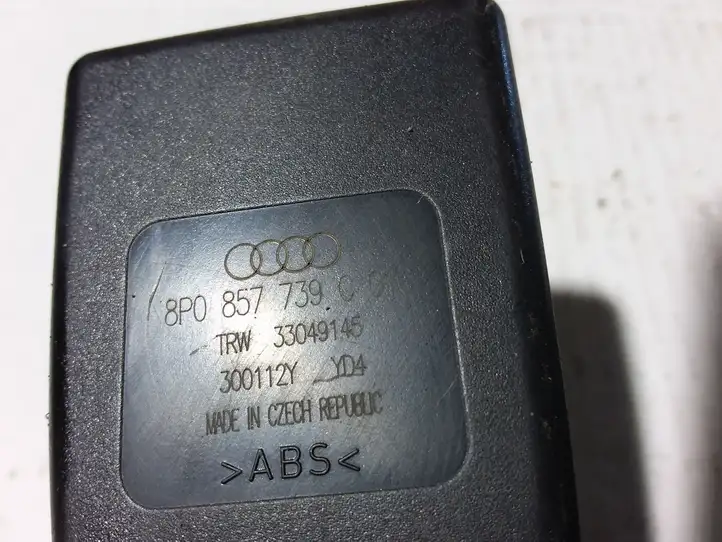 Audi A3/S3 8P (2008 - 2013) 8P0857739C Задний средний замок ремня — фото 3