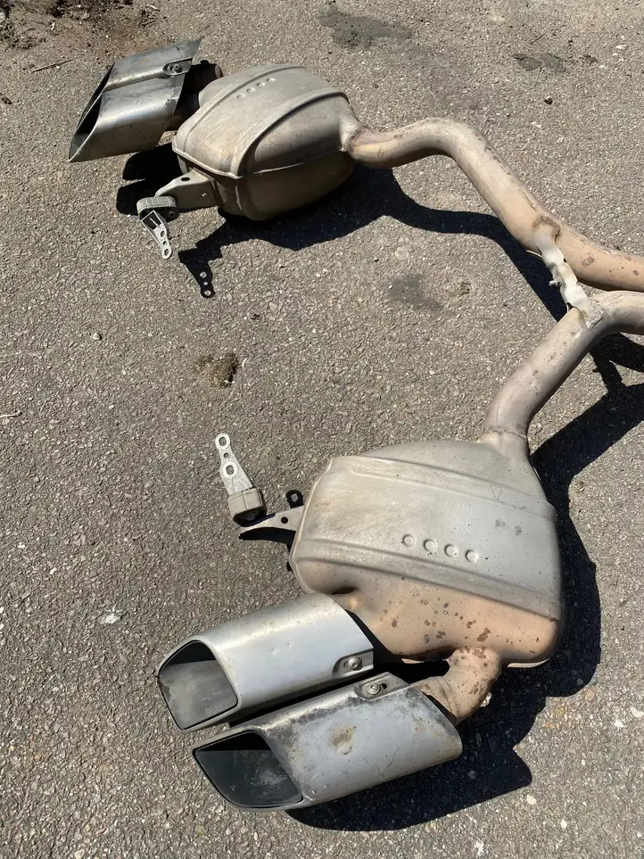 Porsche Macan (95B) (2014 - 2018) 95B253612B Двойной глушитель — фото 3