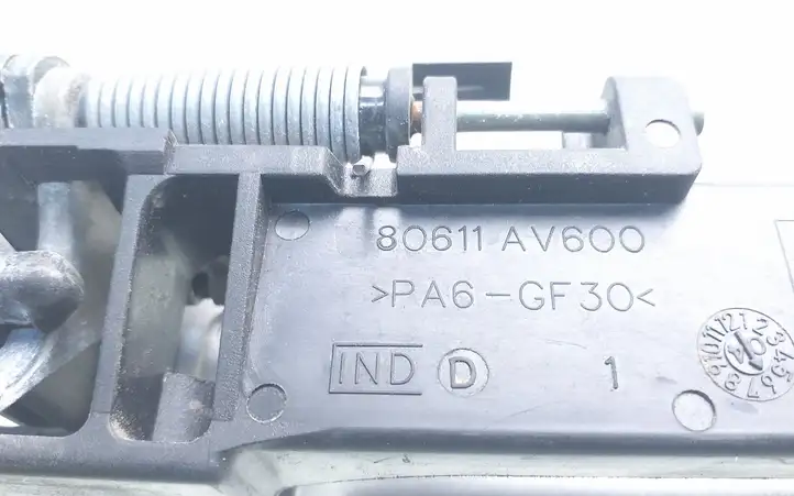 Nissan Primera (2001 - 2008) 80611AV600 Наружная ручка двери — фото 4