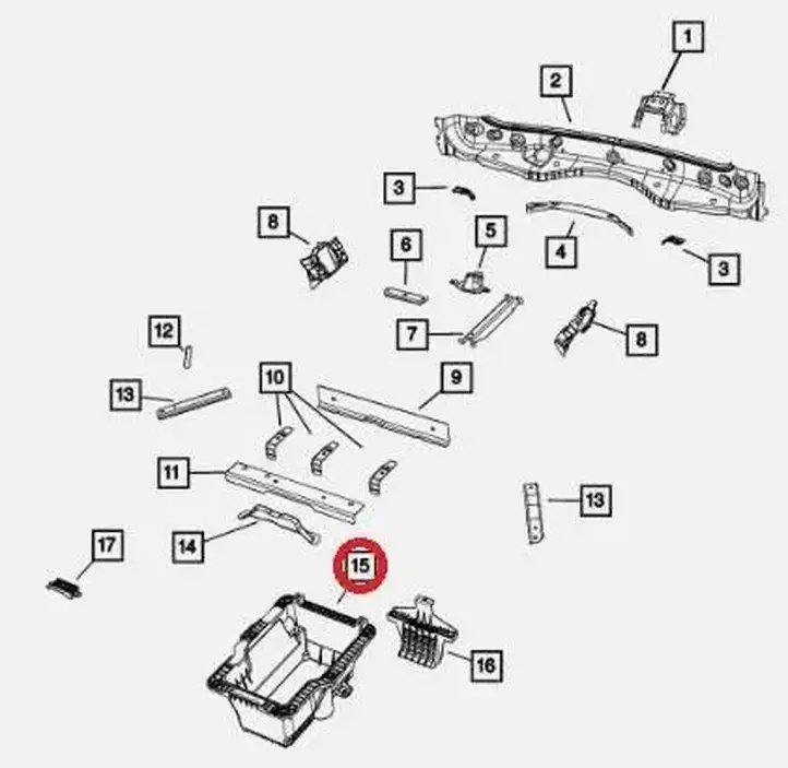 Jeep Cherokee (2022 - ) 68438745AF Крышка ящика аккумулятора — фото 6