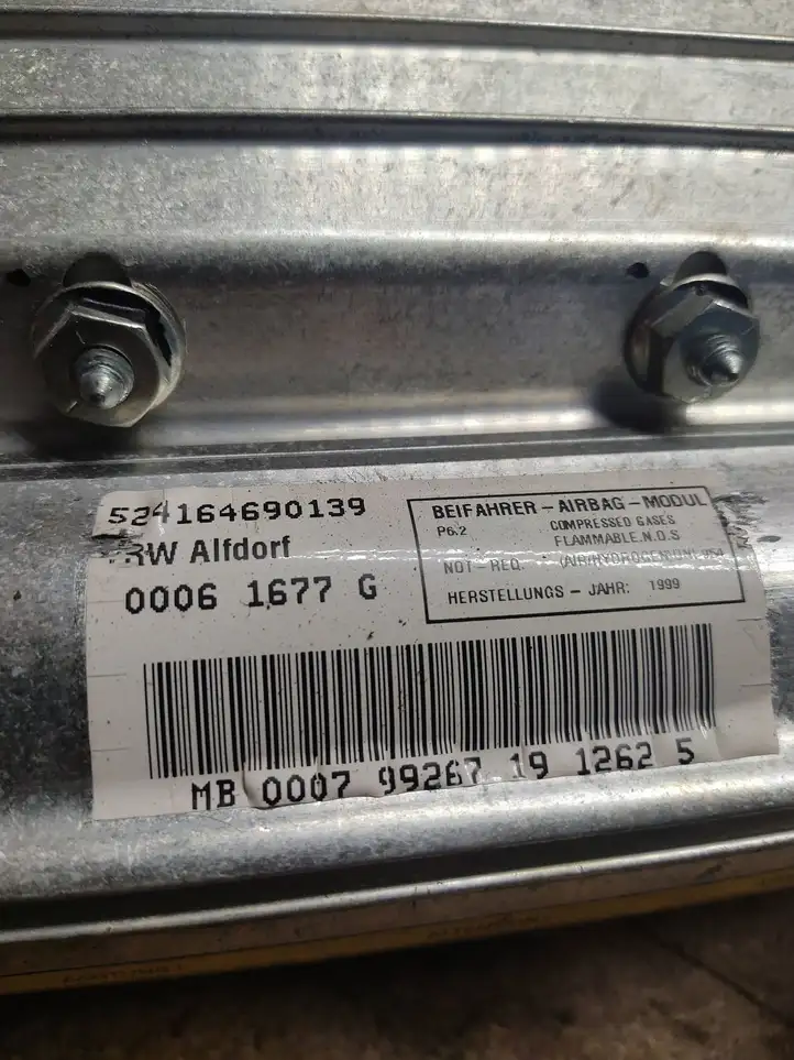 Mercedes-Benz S W220 (1998 - 2006) 2208601005 Подушка безопасности пассажира — фото 2