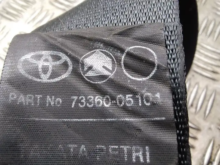 Toyota Avensis T250 (2003 - 2006) 7336005101 Задний ремень безопасности — фото 3