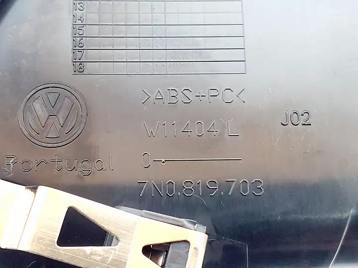 Volkswagen Sharan (2010 - 2015) 7N0819703D Воздушная решетка панели — фото 6
