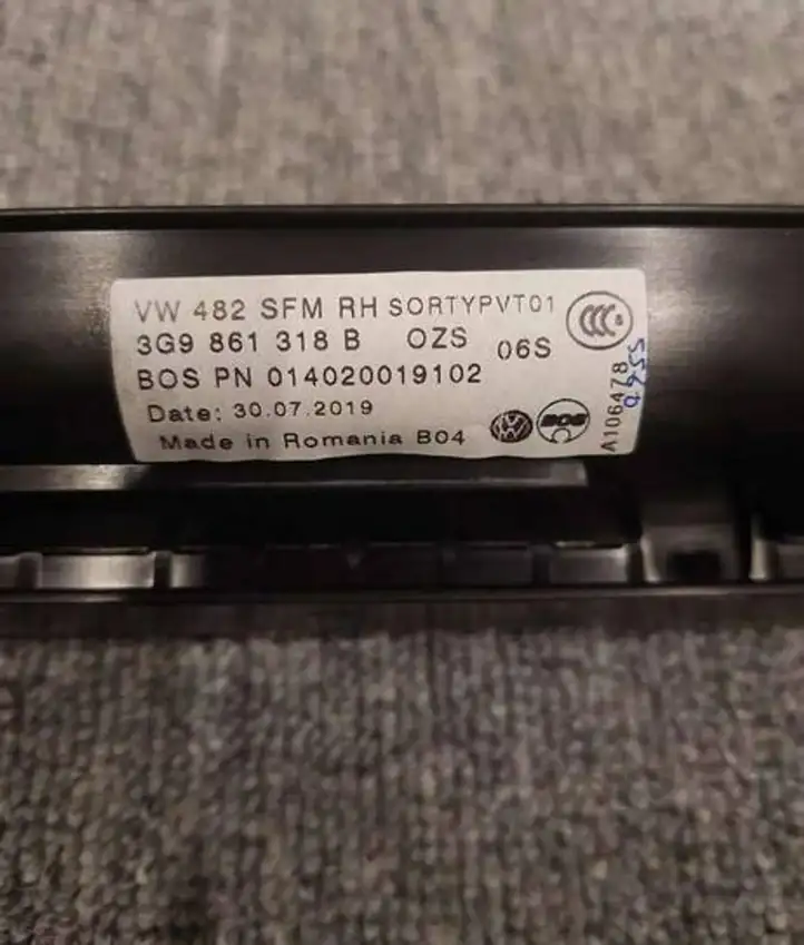 Volkswagen PASSAT B8 (2015 - ) 3G9861317B Солнцезащитная шторка багажника — фото 5