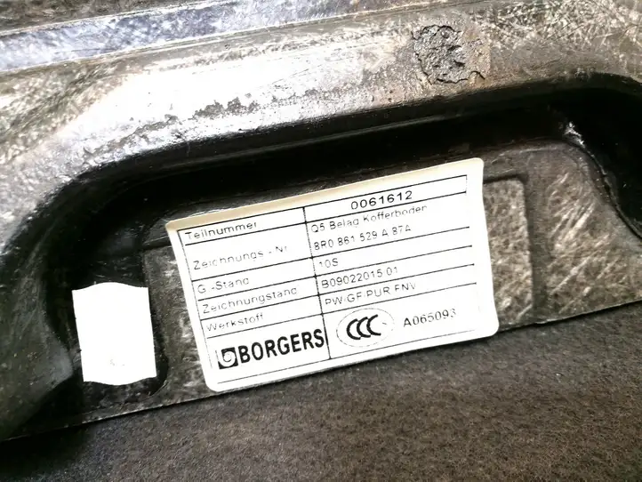 Audi Q5 SQ5 (2008 - 2012) 8R0861529A Коврик багажника — фото 3