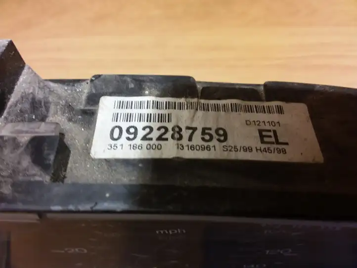 Opel Zafira (1999 - 2003)  09228759EL Спидометр (приборный щиток)