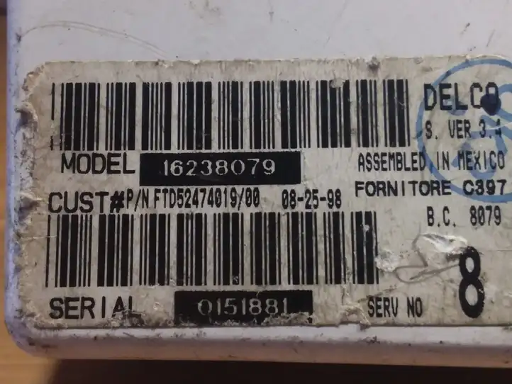 Alfa Romeo 156 (2002 - 2007)  16238079 Блок управления кондиционера воздуха / климата/ печки (в салоне)