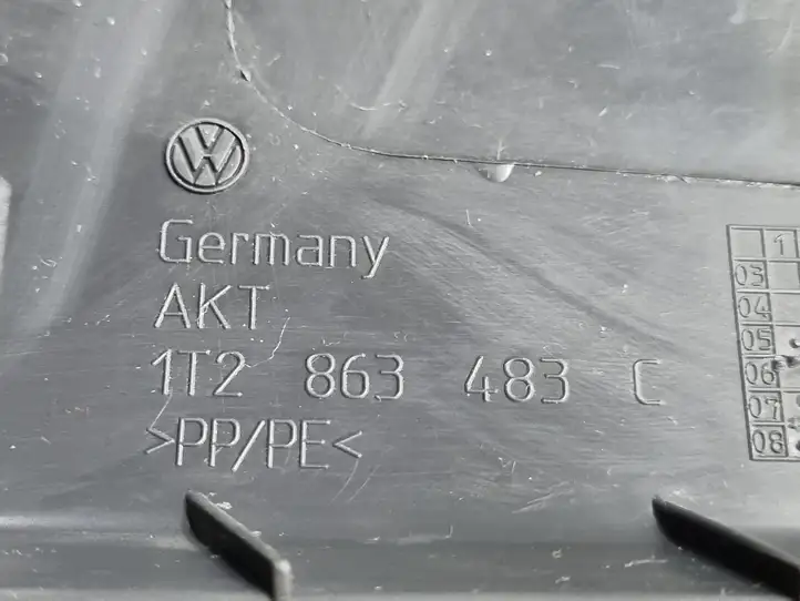 Volkswagen Caddy (2010 - 2015) 1T2863483C Внутренняя отделка переднего порога — фото 5