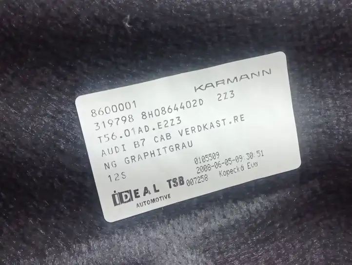Audi A4 S4 B8 8K (2007 - 2011) 8H0864402D Прочая отделка багажника — фото 4