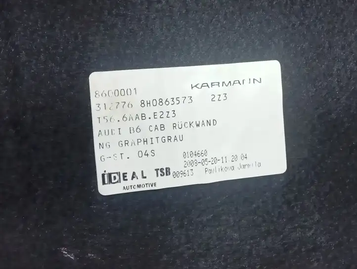 Audi A4 S4 B8 8K (2007 - 2011) 8H0863573 Прочая отделка багажника — фото 4