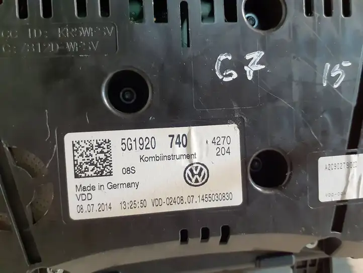 Volkswagen Golf VII (2013 - 2019) 5G1920740 Спидометр — фото 4