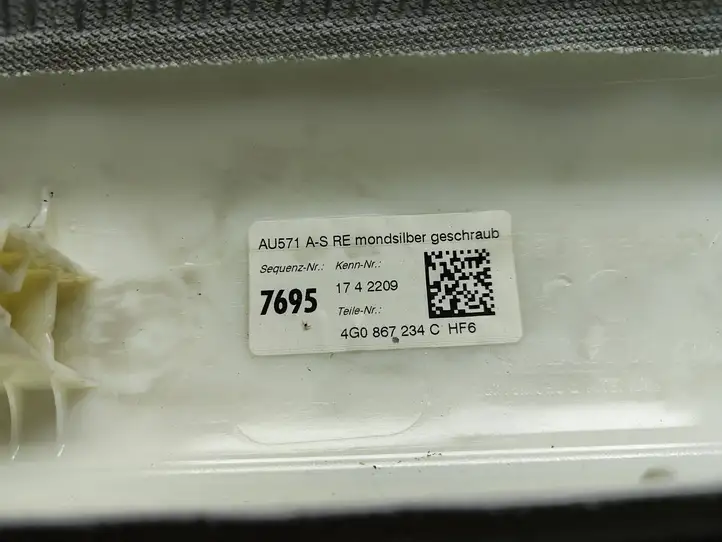 Audi A6 C7 (2014 - 2018) 4G0867234C Обшивка стойки A — фото 3