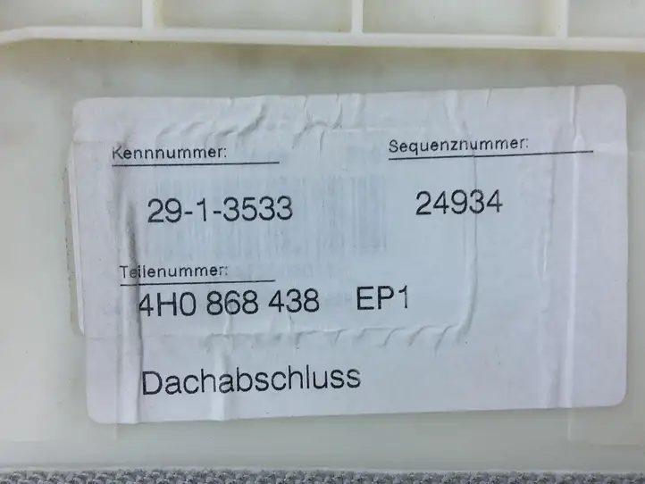 Audi A8 S8 D4 4H (2010 - 2014) 4H0868438 Верхняя обшивка стойки D — фото 3