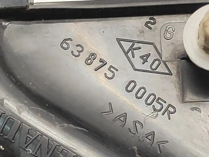 Renault Laguna III (2007 - 2015) 638750005R Пластиковая отделка зеркала — фото 5