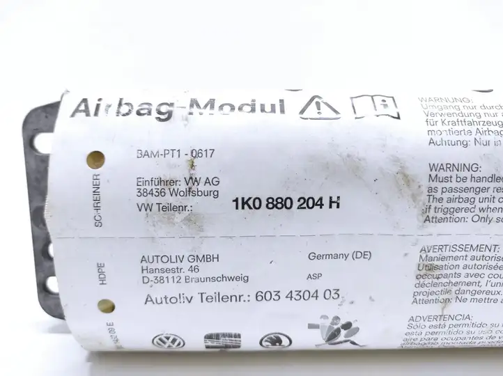 Volkswagen Golf V (2003 - 2009) 1K0880204H Подушка безопасности пассажира — фото 4