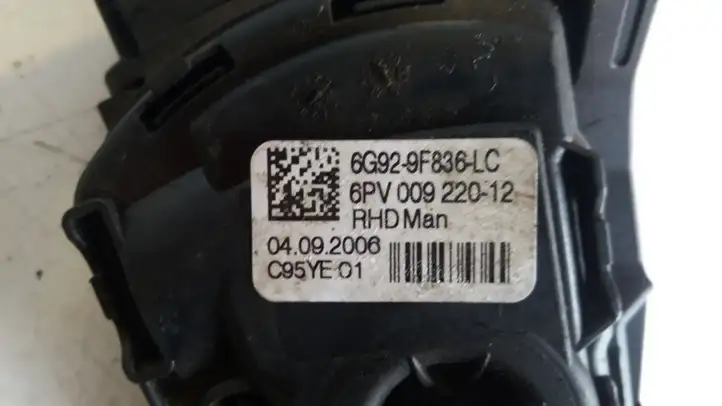 Ford Galaxy (2006 - 2010) 6G929F836LC Педаль акселератора — фото 2