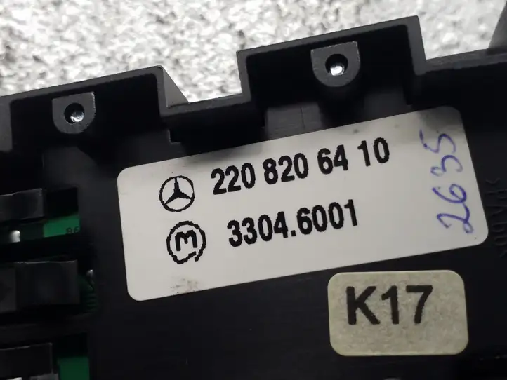 Mercedes-Benz S W220 (1998 - 2006) 2208206410 Другие включатели / ручки/ переключатели — фото 3