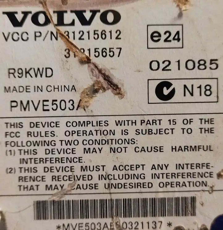 Volvo XC70 (2007 - 2013) 31215612 Усилитель звука — фото 5