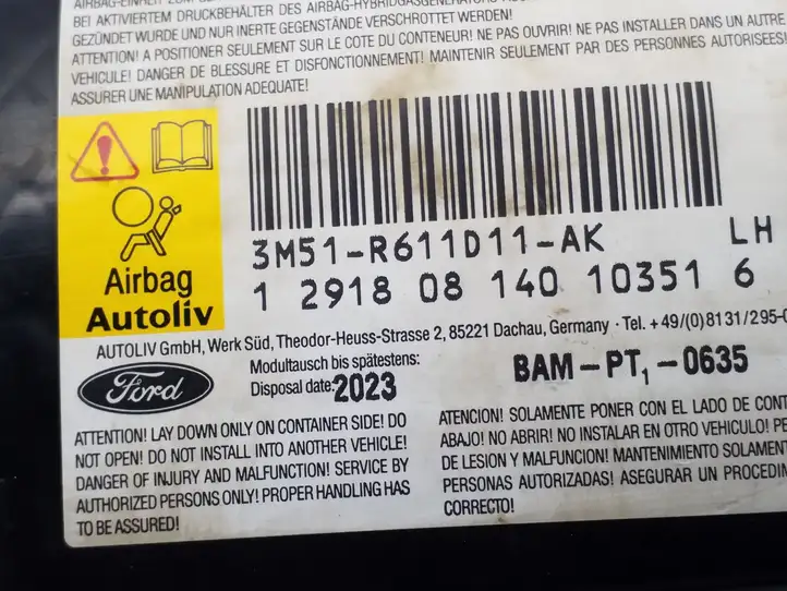 Ford C-MAX I (2007 - 2010) 3M51R611D11AK Подушка безопасности сиденья — фото 4