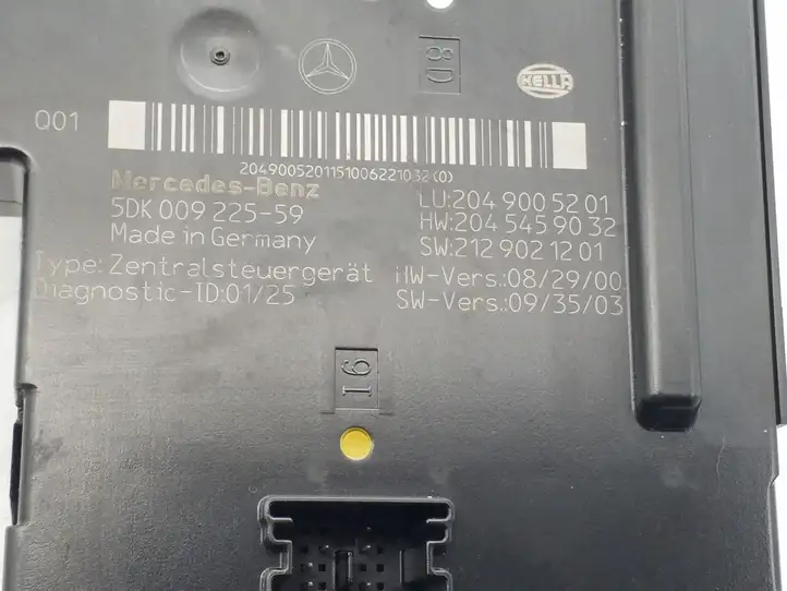 Mercedes-Benz C W204 (2007 - 2014) 2049005201 Модуль комфорта — фото 4
