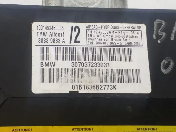 BMW X5 E53 (1999 - 2006) 307037233031 Подушка безопасности двери — фото 3