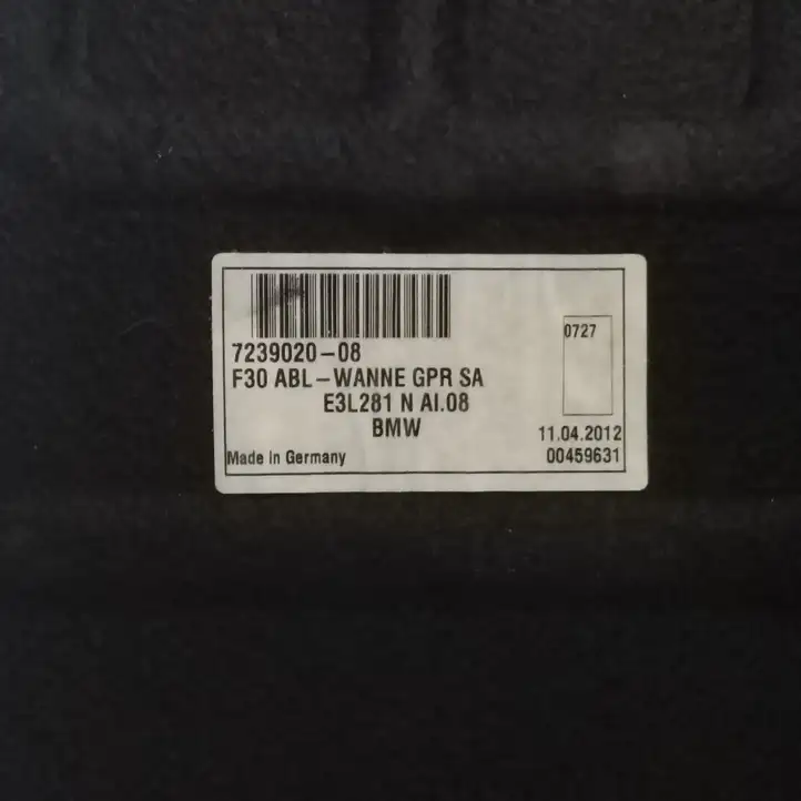 BMW 3 F30 F35 F31 (2012 - 2018) 7239020 Боковая обшивка багажника — фото 2