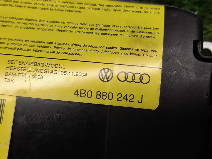 Audi A6 S6 C5 4B (2001 - 2004) 4B0880242J Подушка безопасности сиденья — фото 3