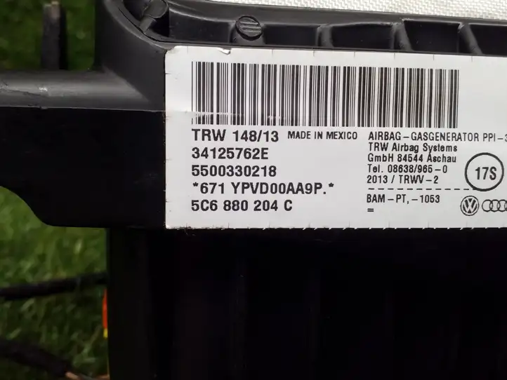 Volkswagen Jetta VI (2011 - 2018) 5C6880204C Подушка безопасности пассажира — фото 2