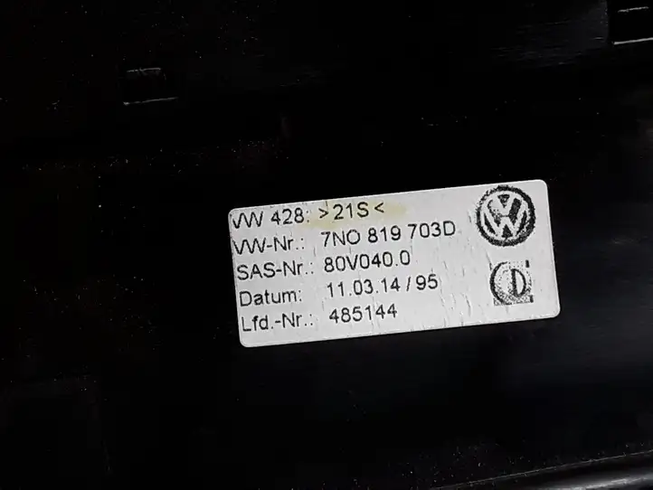 Volkswagen Sharan (2010 - 2015) 7N0819703D Боковой воздушный дефлектор — фото 4