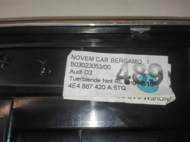 Audi A8 S8 D3 4E (2007 - 2010) 4E4867420A Обшивка задней двери — фото 4