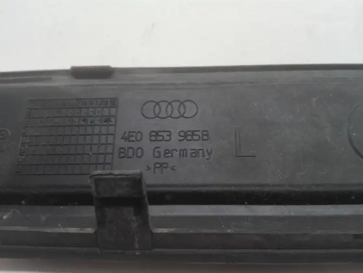 Audi A8 S8 D3 4E (2007 - 2010) 4E0853985B Внутренняя отделка переднего порога — фото 4