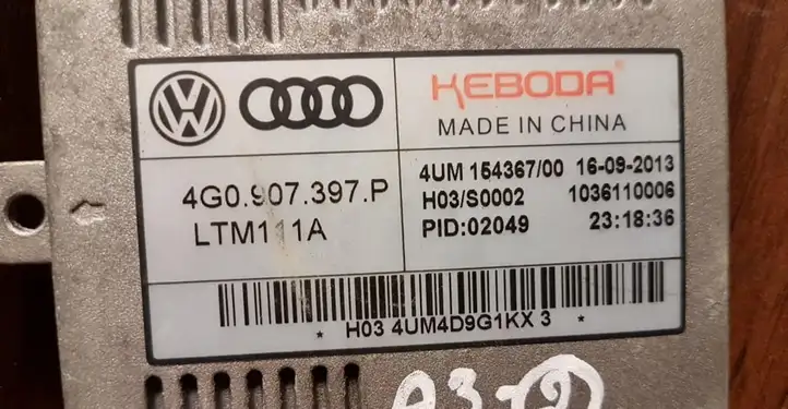 Audi A3/S3 8V (2012 - 2016) 4G0907379P Блок розжига ксенона — фото 4