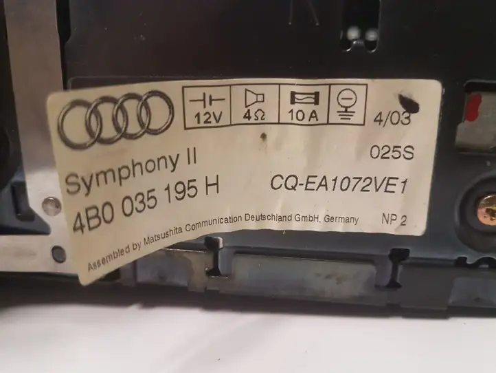 Audi A6 S6 C5 4B (2001 - 2004) 4B0035195H Магнитола / мультимедийная система — фото 3