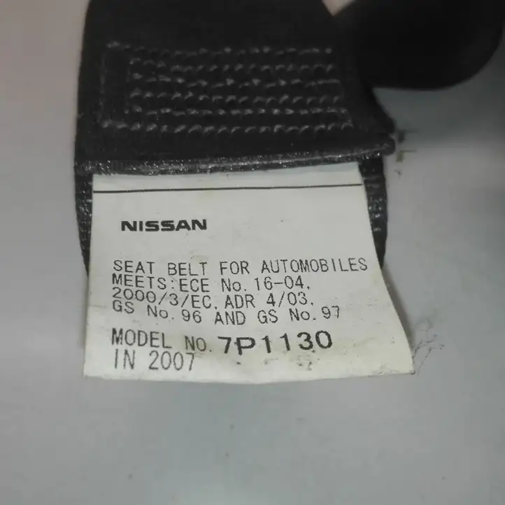 Nissan Navara D40 (2004 - 2015) 7P1130 Задний ремень безопасности — фото 2