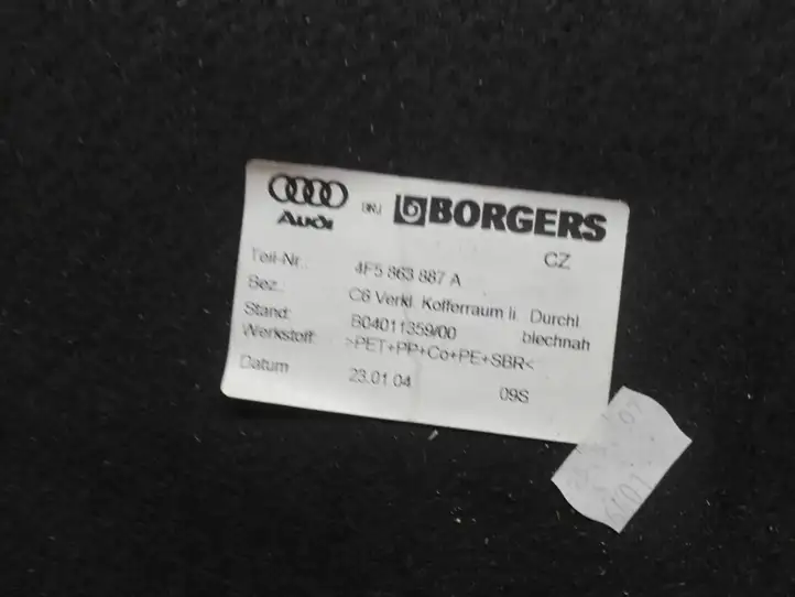 Audi A6 S6 C6 4F (2004 - 2008) 4F5863887A Боковая обшивка багажника — фото 4