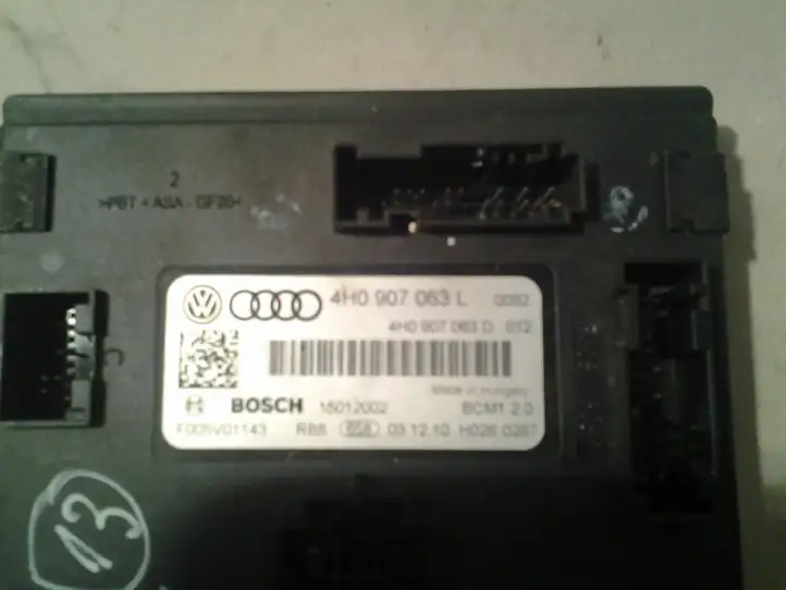 Audi A8 S8 D4 4H (2010 - 2014) 4H0907063L Модуль комфорта — фото 2
