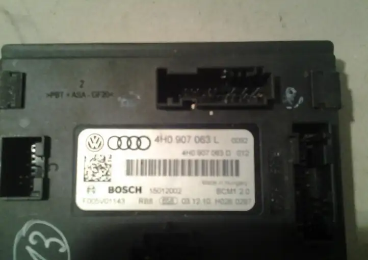 Audi A8 S8 D4 4H (2010 - 2014) 4H0907063L Модуль комфорта — фото 3