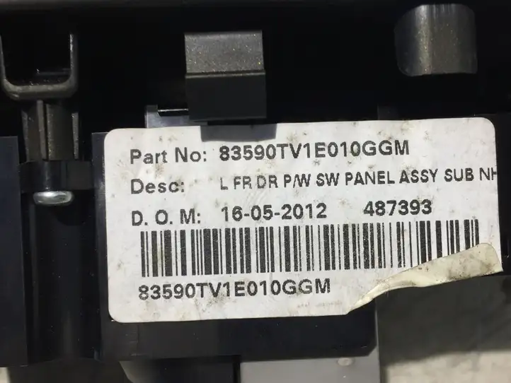 Honda Civic IX (2011 - 2017) 35760TV0E11 Блок кнопок стеклоподъемников — фото 2