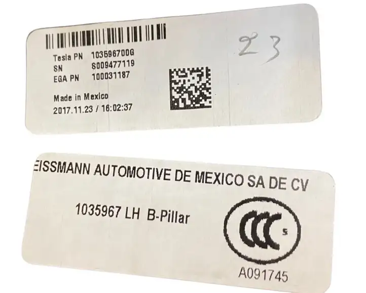 Tesla Model X (2015 - 2021) 103597400D Нижняя обшивка стойки B — фото 6