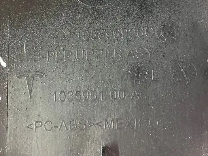 Tesla Model X (2015 - 2021) 103595106H Верхняя обшивка стойки B — фото 8