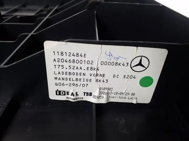 Mercedes-Benz C W204 (2007 - 2014) A2046800102 Коврик багажника — фото 2