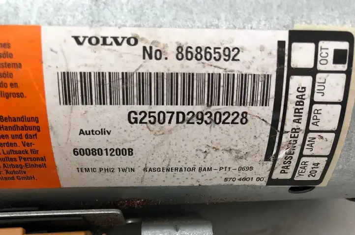 Volvo XC90 (2002 - 2006) 8686592 Подушка безопасности пассажира — фото 3