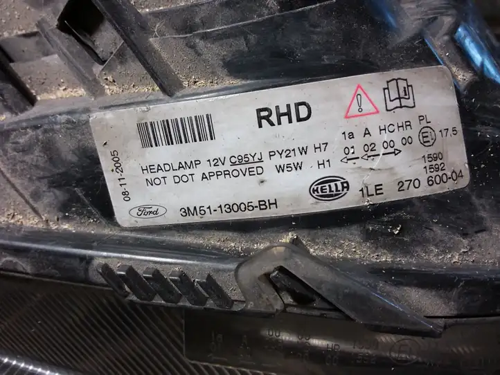 Ford Focus C-MAX (2003 - 2010) 3M5113005BH Передняя фара — фото 2
