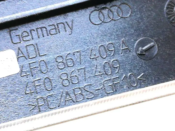 Audi A6 S6 C6 4F (2004 - 2008) 4F0867409A Декоративная накладка передней двери — фото 4
