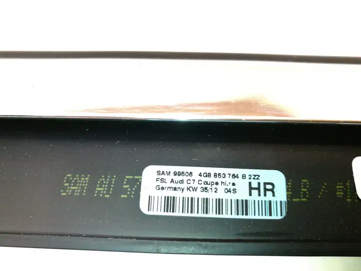 Audi A7 S7 4G (2010 - 2014) 4G8853764B Накладка стекла задней двери — фото 3