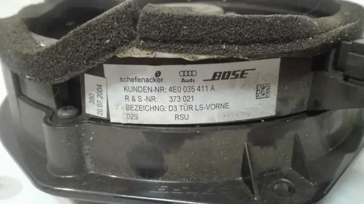 Audi A8 S8 D3 4E (2005 - 2007) 4E0035411A Динамики задних дверей — фото 6