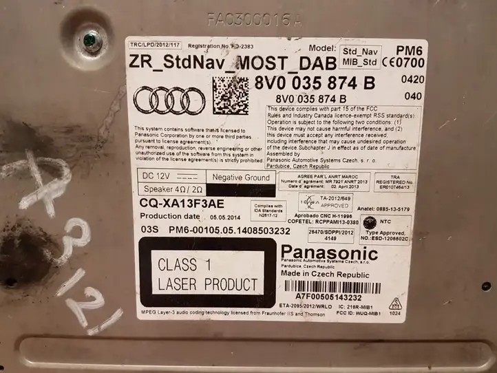 Audi A3/S3 8V (2012 - 2016) 8V0035874B Контроллер мультимедийной системы — фото 3