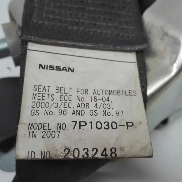 Nissan Navara D40 (2004 - 2015) 7P1030P Передний ремень безопасности — фото 2