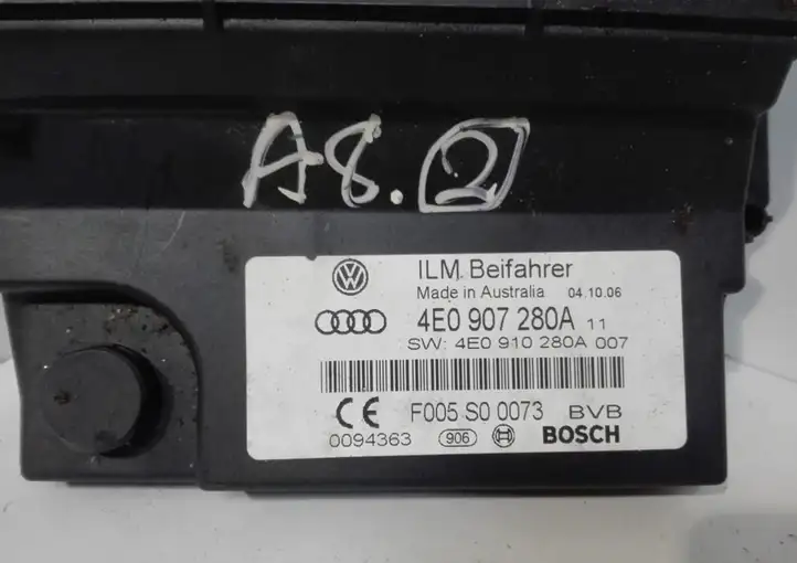 Audi A8 S8 D3 4E (2005 - 2007) 4E0907208A Прочие блоки управления — фото 8