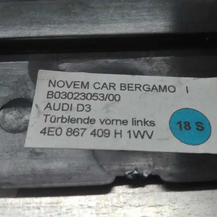 Audi A8 S8 D3 4E (2005 - 2007) 4E0867409H Декоративная накладка передней двери — фото 3